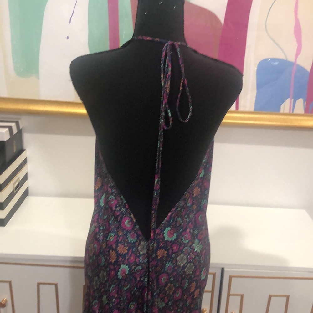 Silk Floral Maxi Dress - One Size - Picture 6 of 8